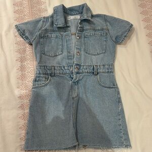 Zara Girls- denim dress size 5-6